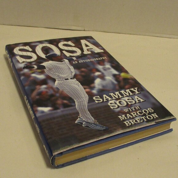 Sammy Sosa Small Black White Graphic Autobiography Baseball Reading Book - Picture 2 of 5